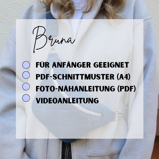 Bauchtasche BRUNA - Schnittmuster (PDF + Videoanleitung)