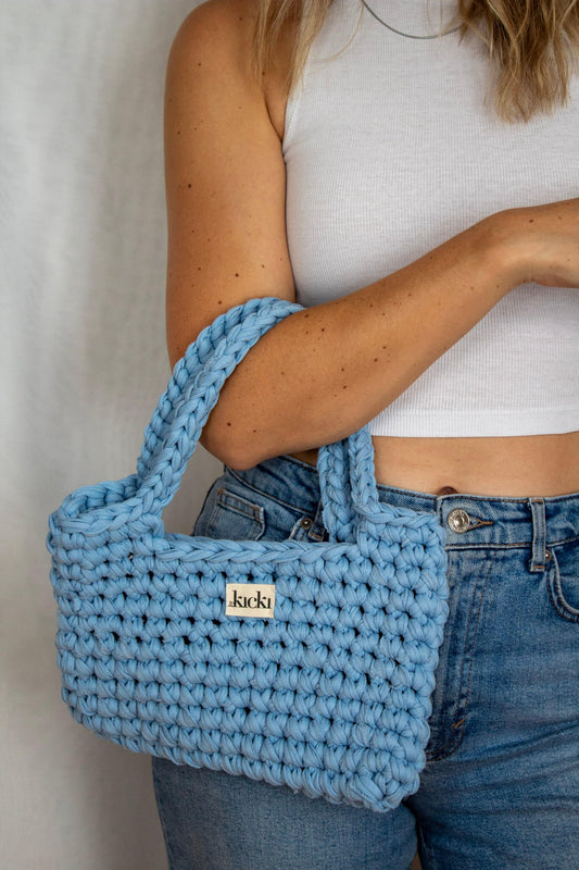 Häkeltasche I used blue