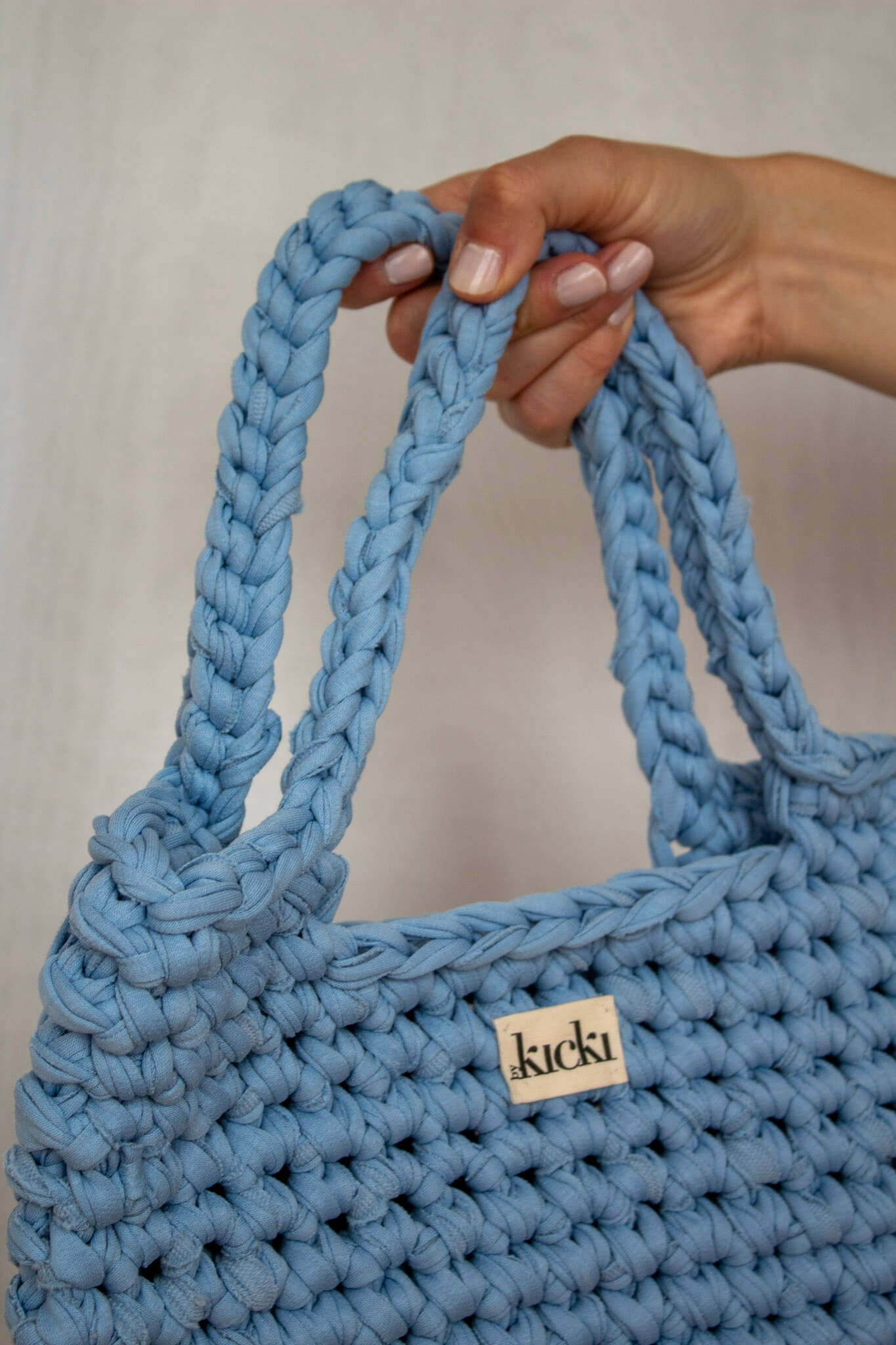 Häkeltasche I used blue