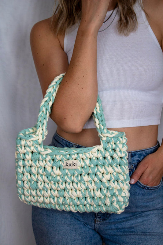 Häkeltasche I lemongras