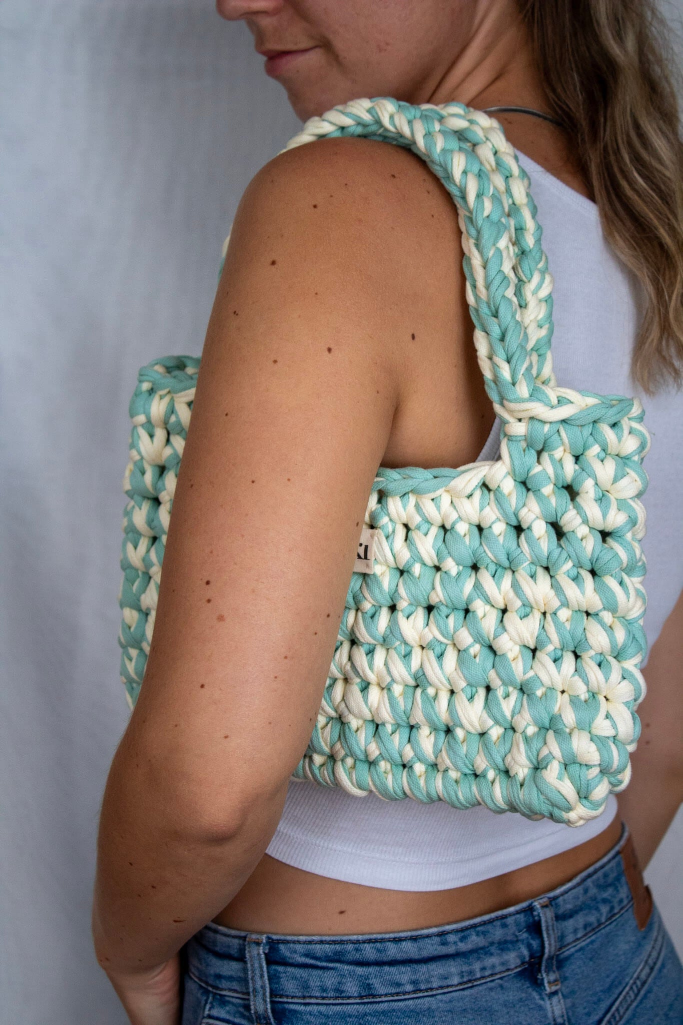 Häkeltasche I lemongras