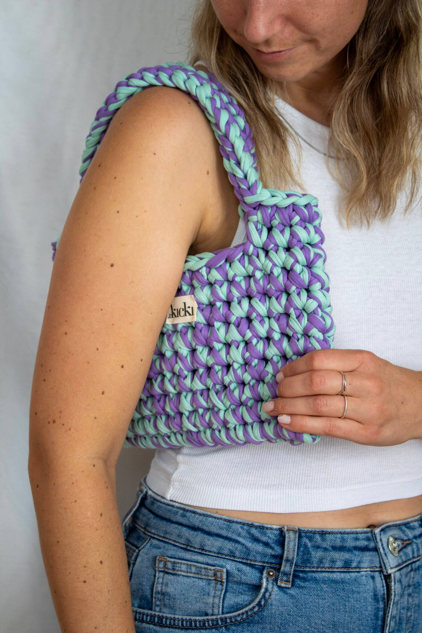 Häkeltasche I flieder