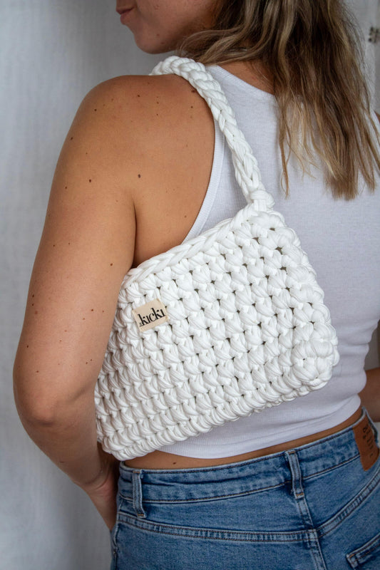 Häkeltasche I soft white