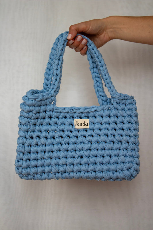 Häkeltasche I used blue