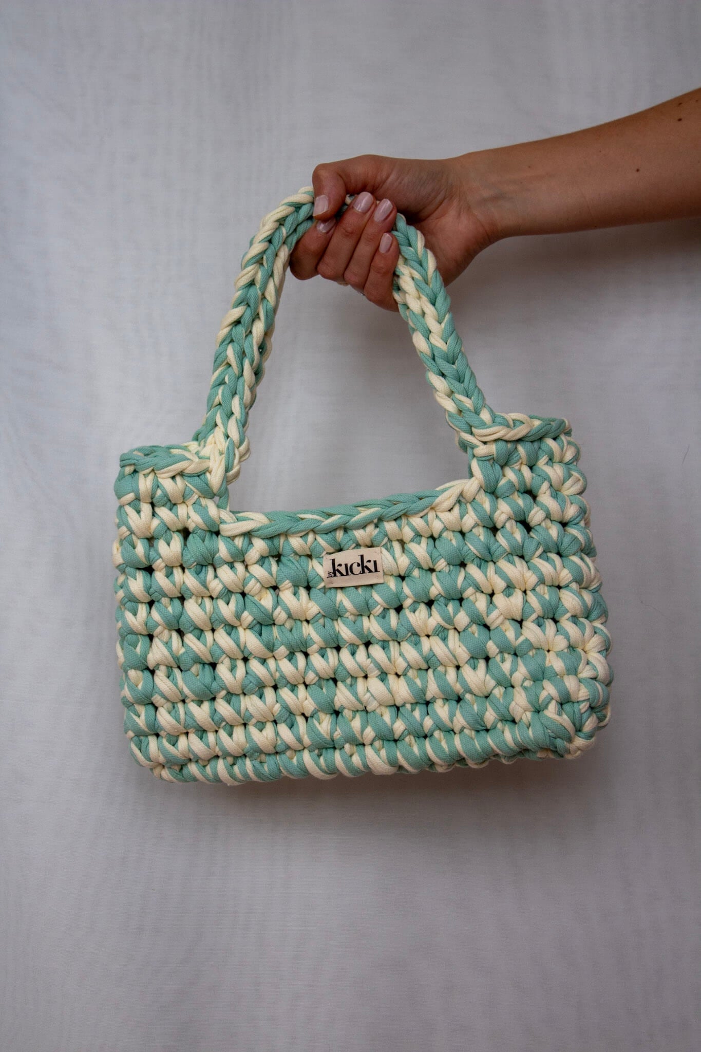 Häkeltasche I lemongras