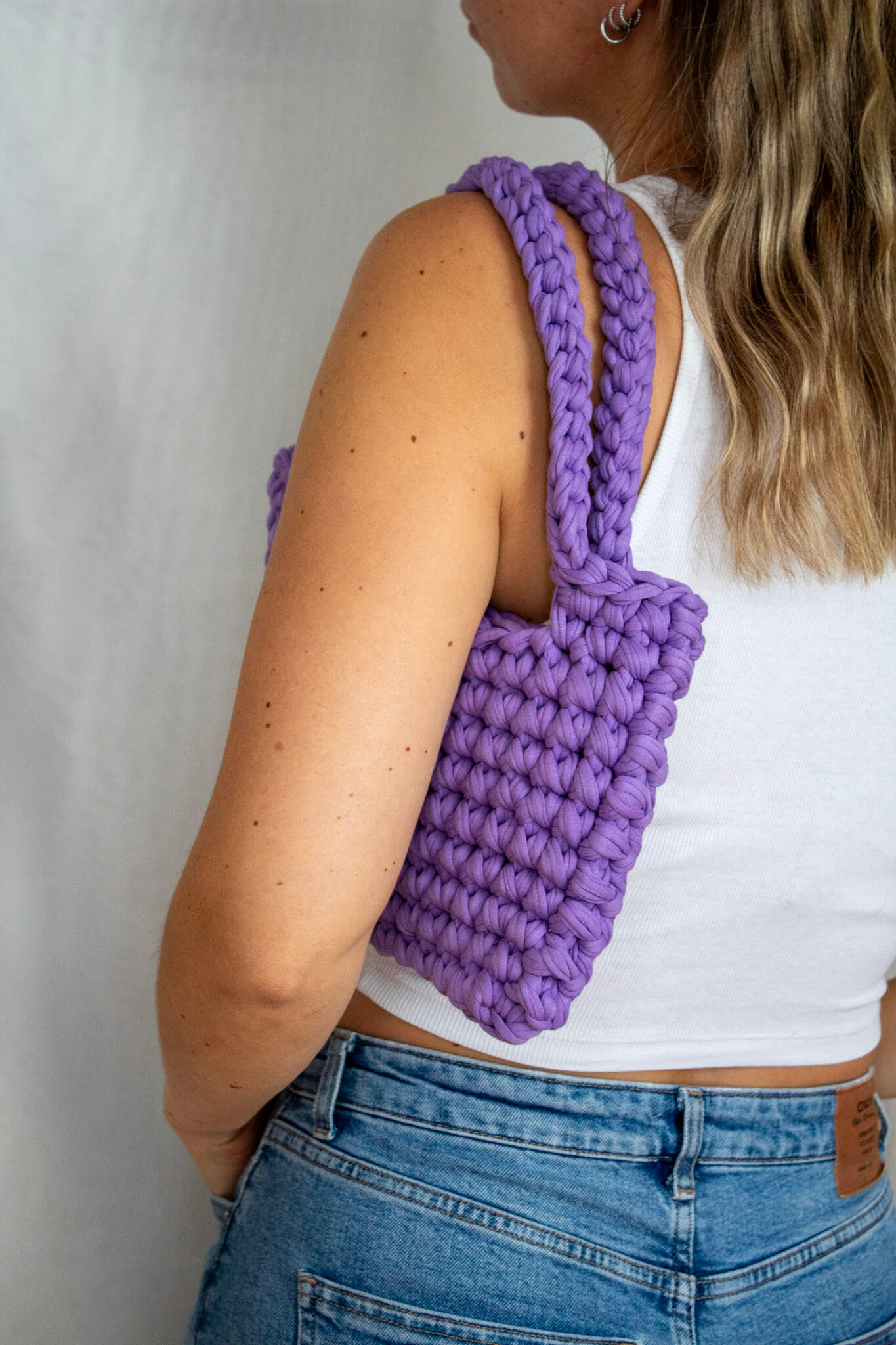 Häkeltasche I lavender