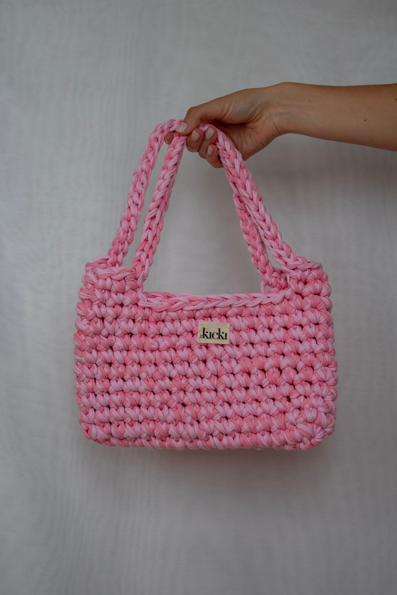 Häkeltasche I pink blossom