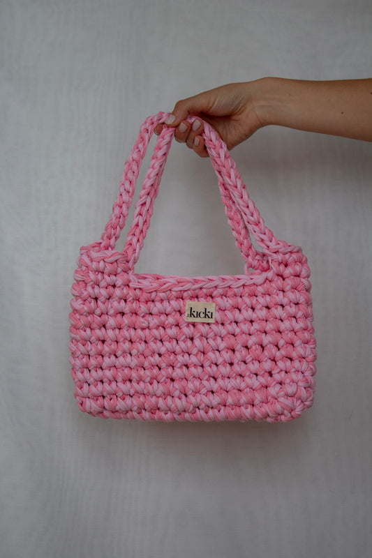 Häkeltasche I pink blossom