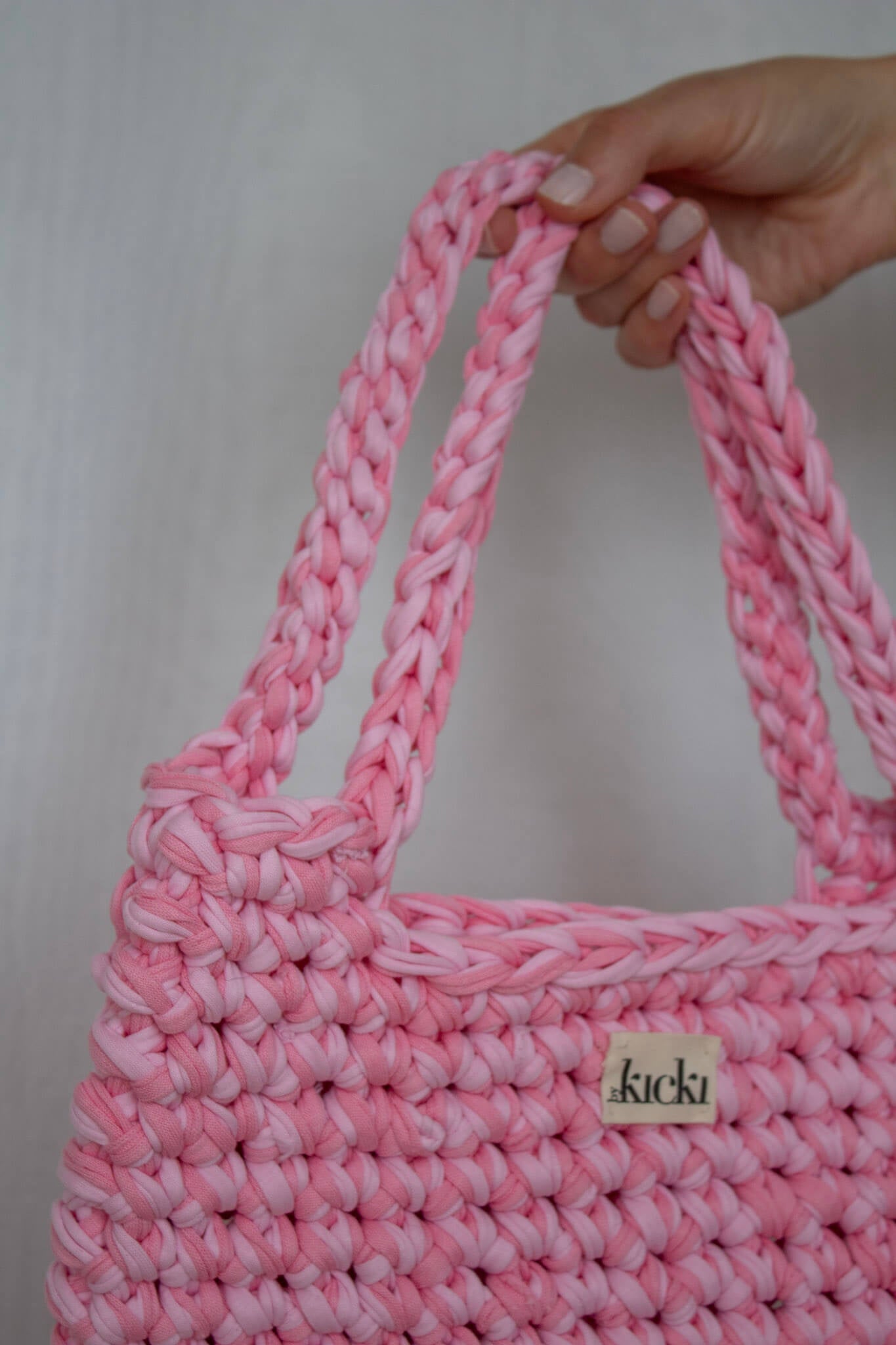 Häkeltasche I pink blossom