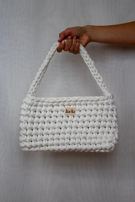 Häkeltasche I soft white