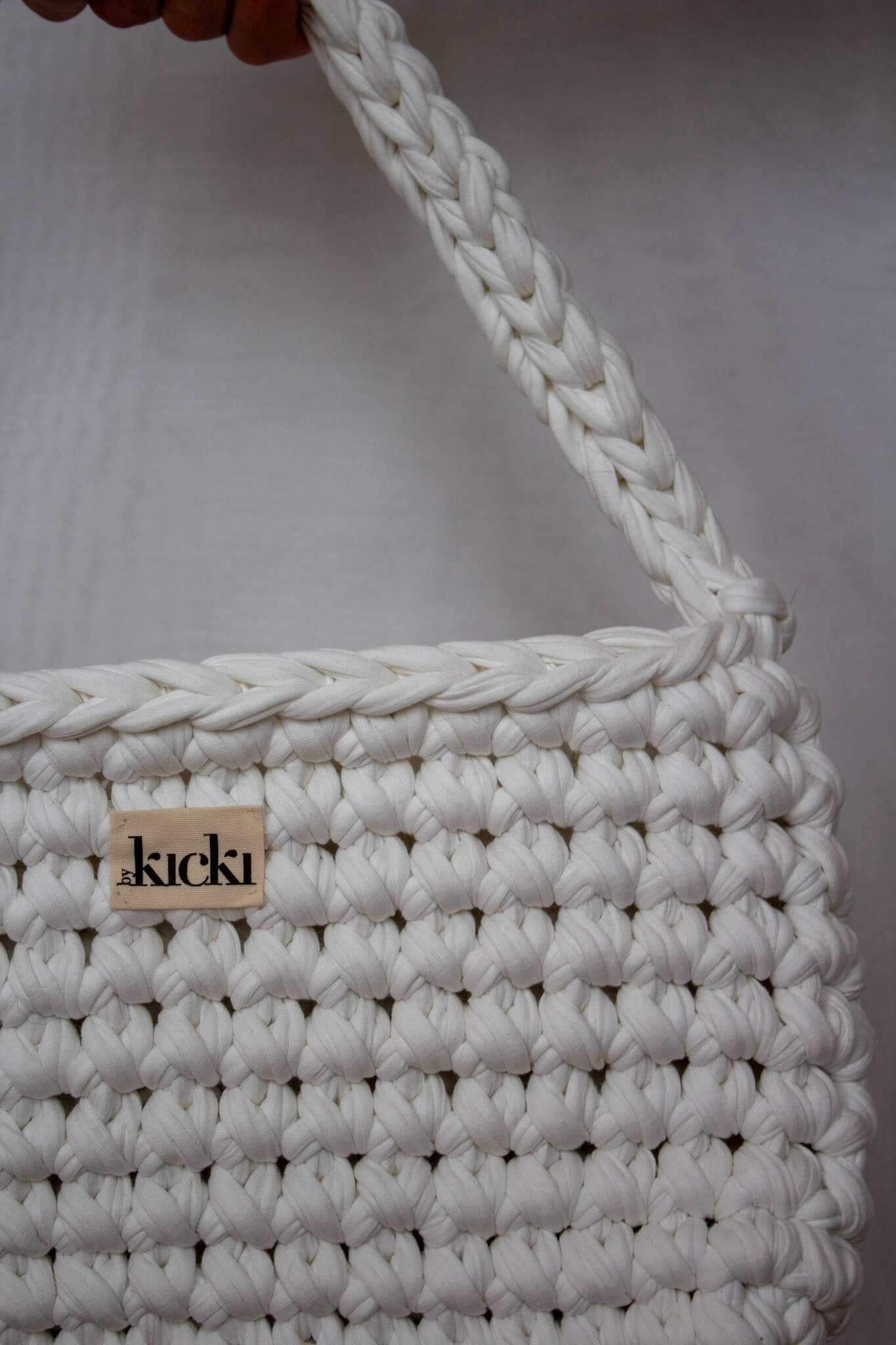 Häkeltasche I soft white